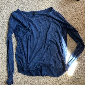 Cynthia Rowley Navy Long Sleeve Top